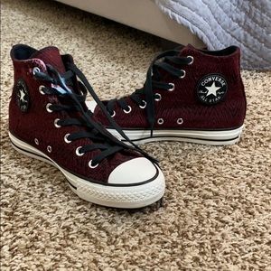 Red and Black Converse